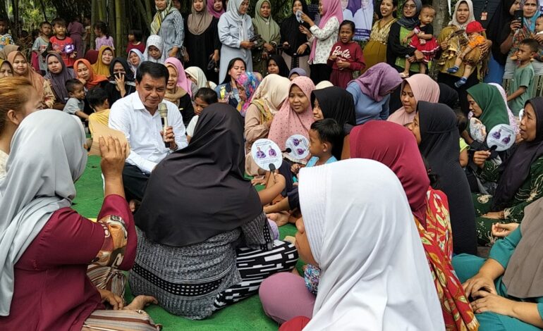 Temui Ratusan Warga Sepatan, Maesyal Rasyid Janjikan Sekolah Swasta Gratis dan Pengembangan Pondok Pesantren