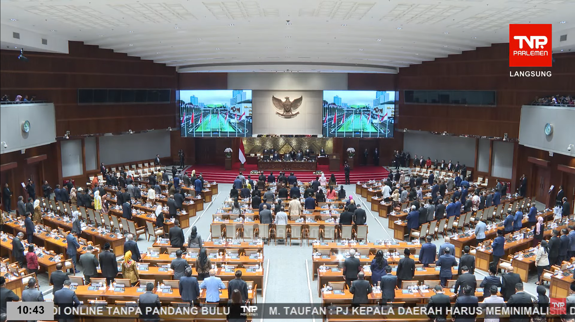 Puan dan Dasco Absen Saat Rapat Paripurna Bahas RUU DKJ