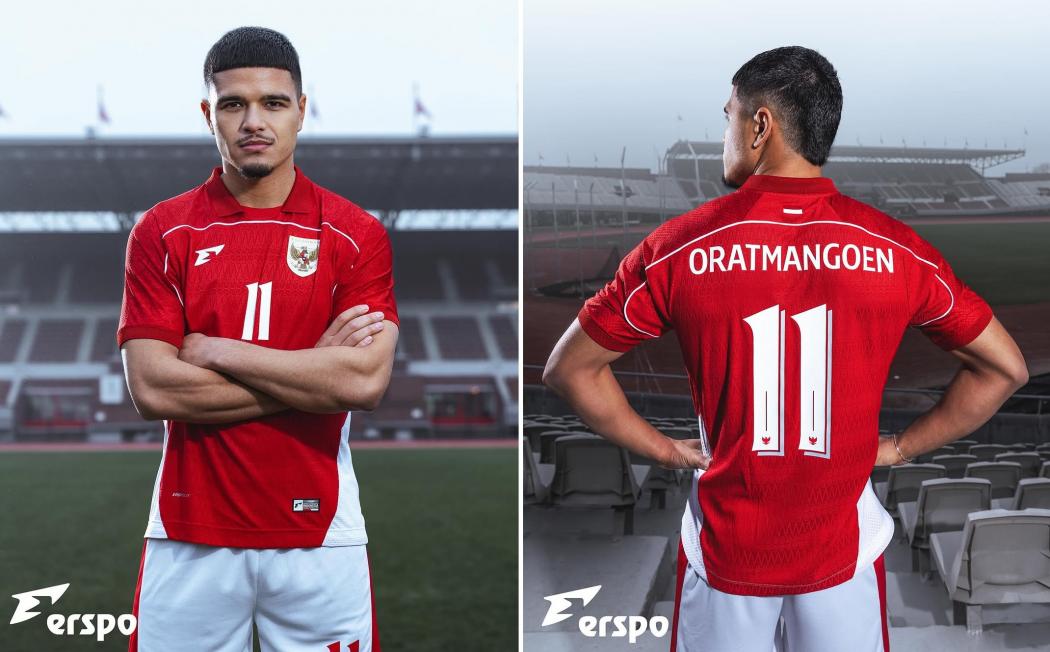 Erspo Rilis Jersey Timnas Indonesia Bersama Pemain di Eropa