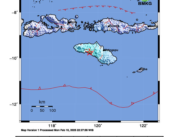 Gempa 5,1 Magnitudo Guncang Sumba Barat, Tidak Berpotensi Tsunami