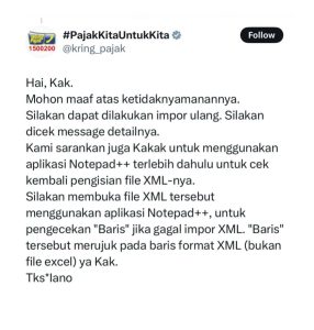 Viral Akun Resmi Dirjen Pajak Minta Wajib Pajak Lakukan Coding