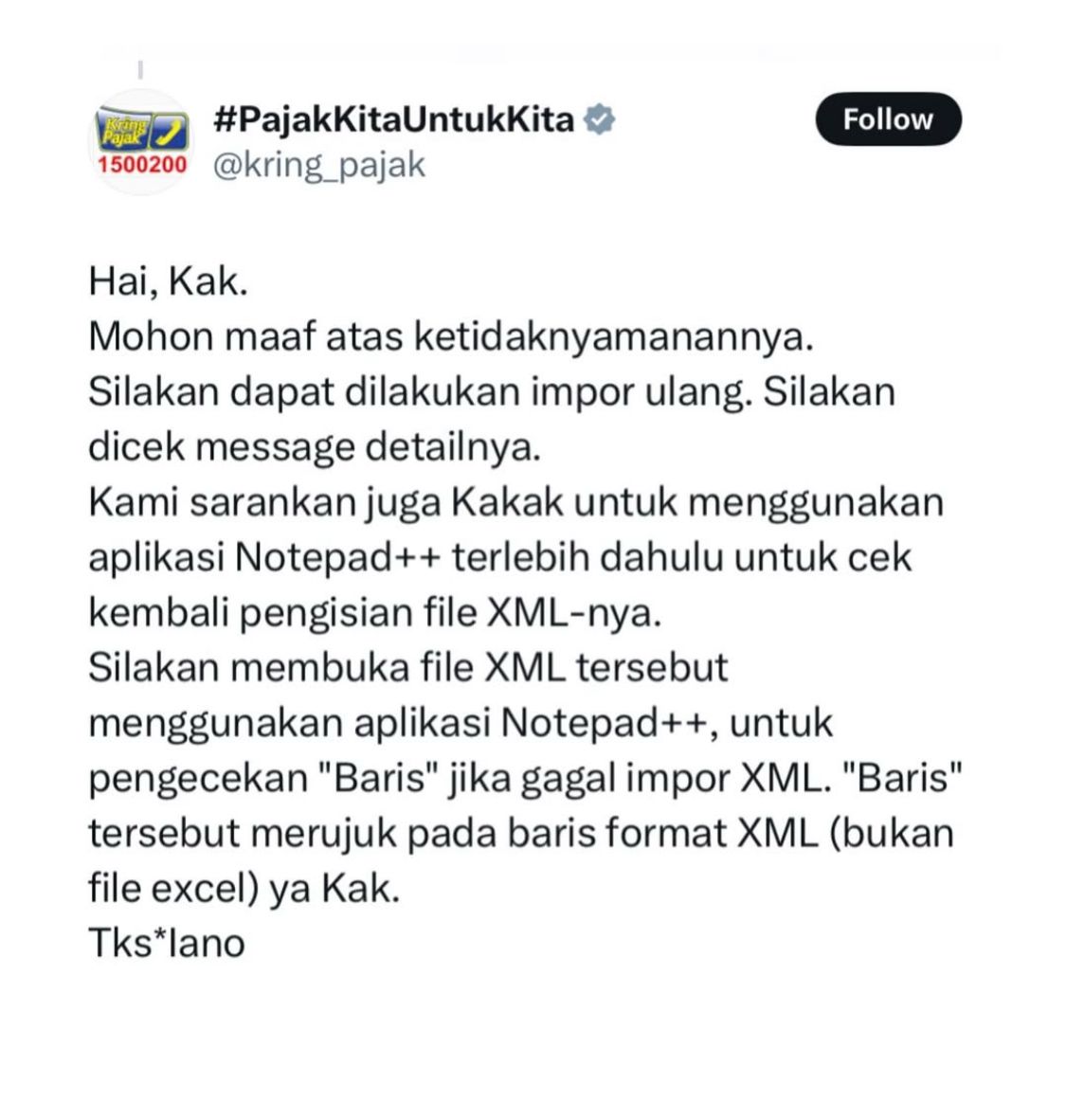 Viral Akun Resmi Dirjen Pajak Minta Wajib Pajak Lakukan Coding