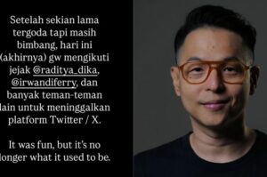 Ernest Prakasa Hapus Akun X Usai Kritik Pemberian Rolex untuk Timnas Indonesia