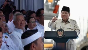 Saat Prabowo Terkejut Lihat Tomy Winata di Acara Groundbreaking Ekosistem Baterai Listrik di Karawang…