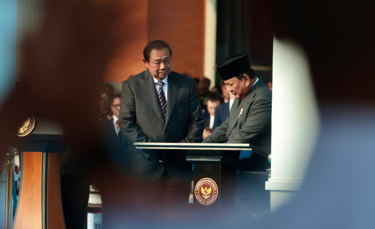 Prabowo Ajak Kadet Unhan Teladani SBY, Ceritakan Kisah Bersama Saat Jadi Taruna