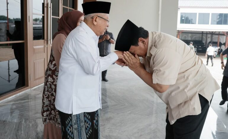 Prabowo Temui KH Ma’ruf Amin, Bahas Arah Pembangunan Bangsa