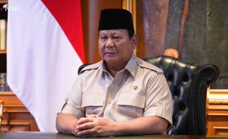 Prabowo Sampaikan Belasungkawa Atas Meninggalnya Ojol yang Dilindas Rantis Brimob