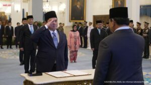 Prabowo Lantik Erick Thohir sebagai Menpora Gantikan Dito Ariotedjo