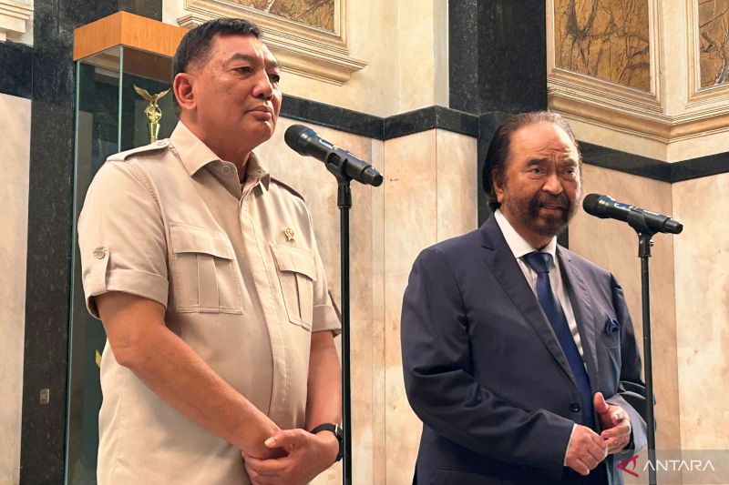 Surya Paloh Klaim Tak Bahas Masuk Kabinet dengan Menhan Sjafrie