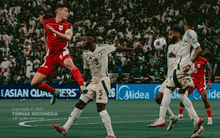 Timnas Indonesia Masih Berpeluang ke Piala Dunia 2026 Meski Kalah dari Arab Saudi