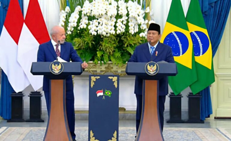 Candaan Prabowo ke Presiden Brasil Soal 3 Periode: Kalau Kita Enggak Boleh