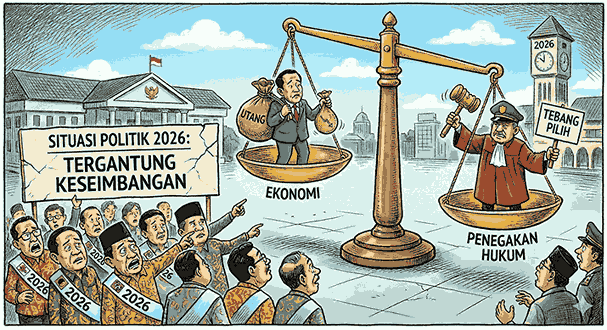 Situasi Politik 2026 Dinilai Bergantung Pada Kondisi Ekonomi dan Penegakan Hukum