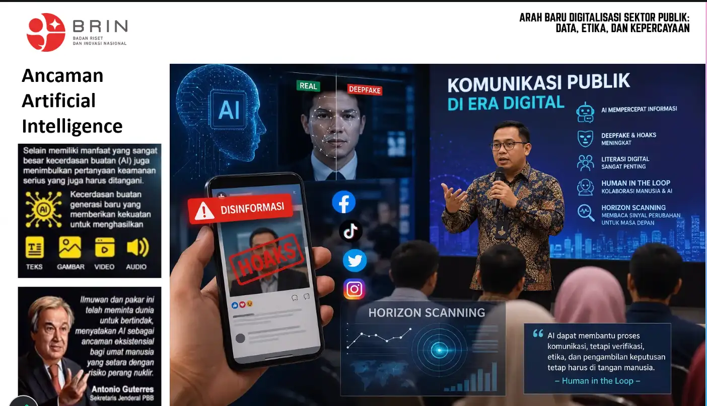 Deepfake dan Hoaks AI Mengancam, BRIN Rancang Sistem Blockchain untuk Jaga Informasi Publik