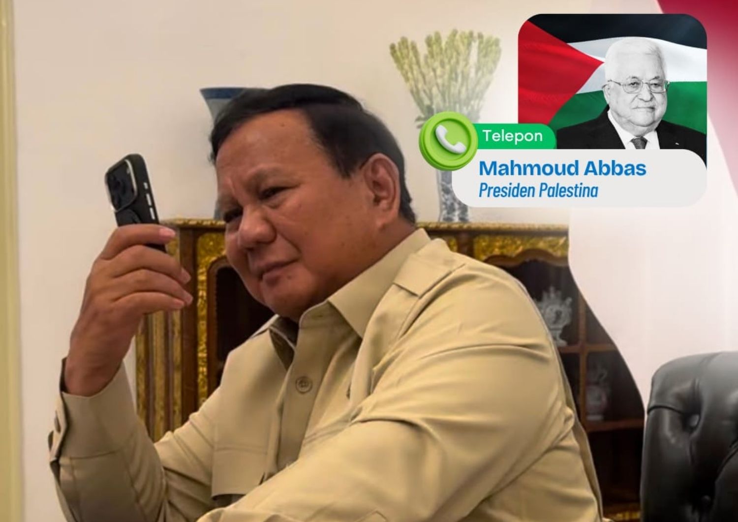 Seskab Teddy Sebut Presiden Palestina Telepon Prabowo Bahas Situasi Terkini