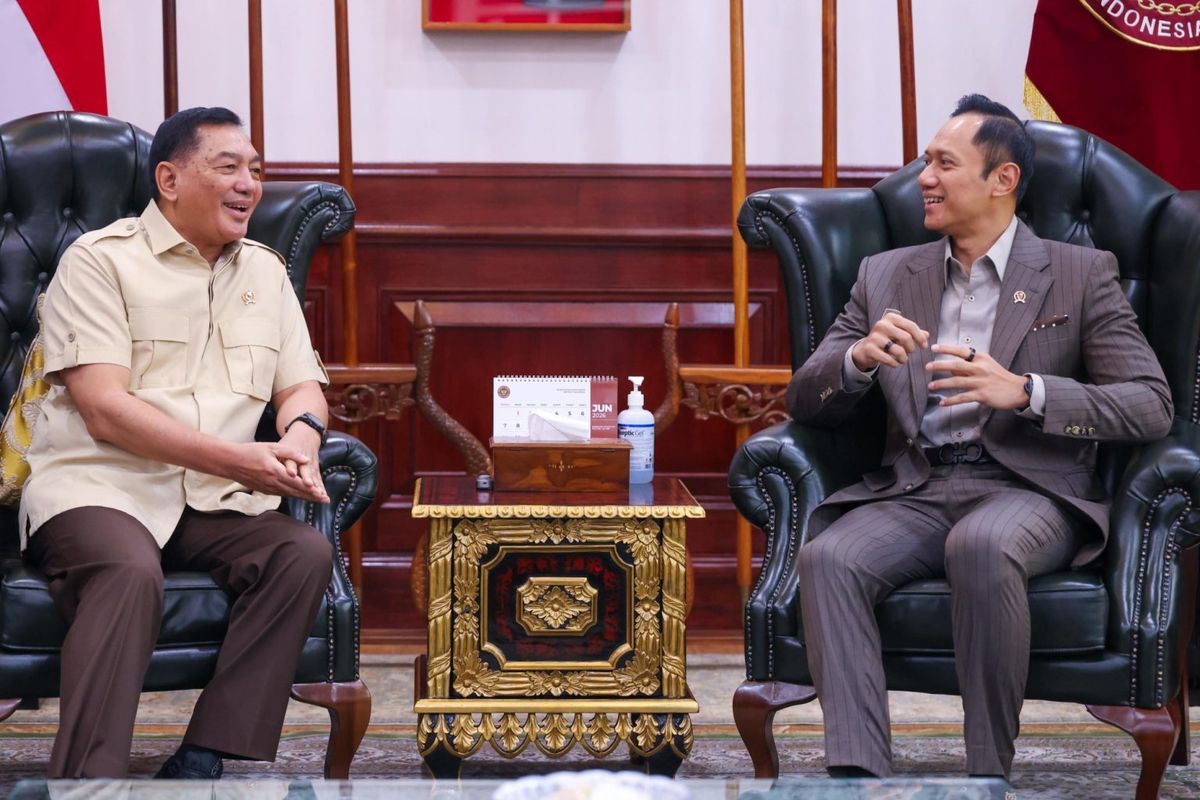 AHY dan Sjafrie Bertemu, Bahas Pengamanan Udara Bandara Baru