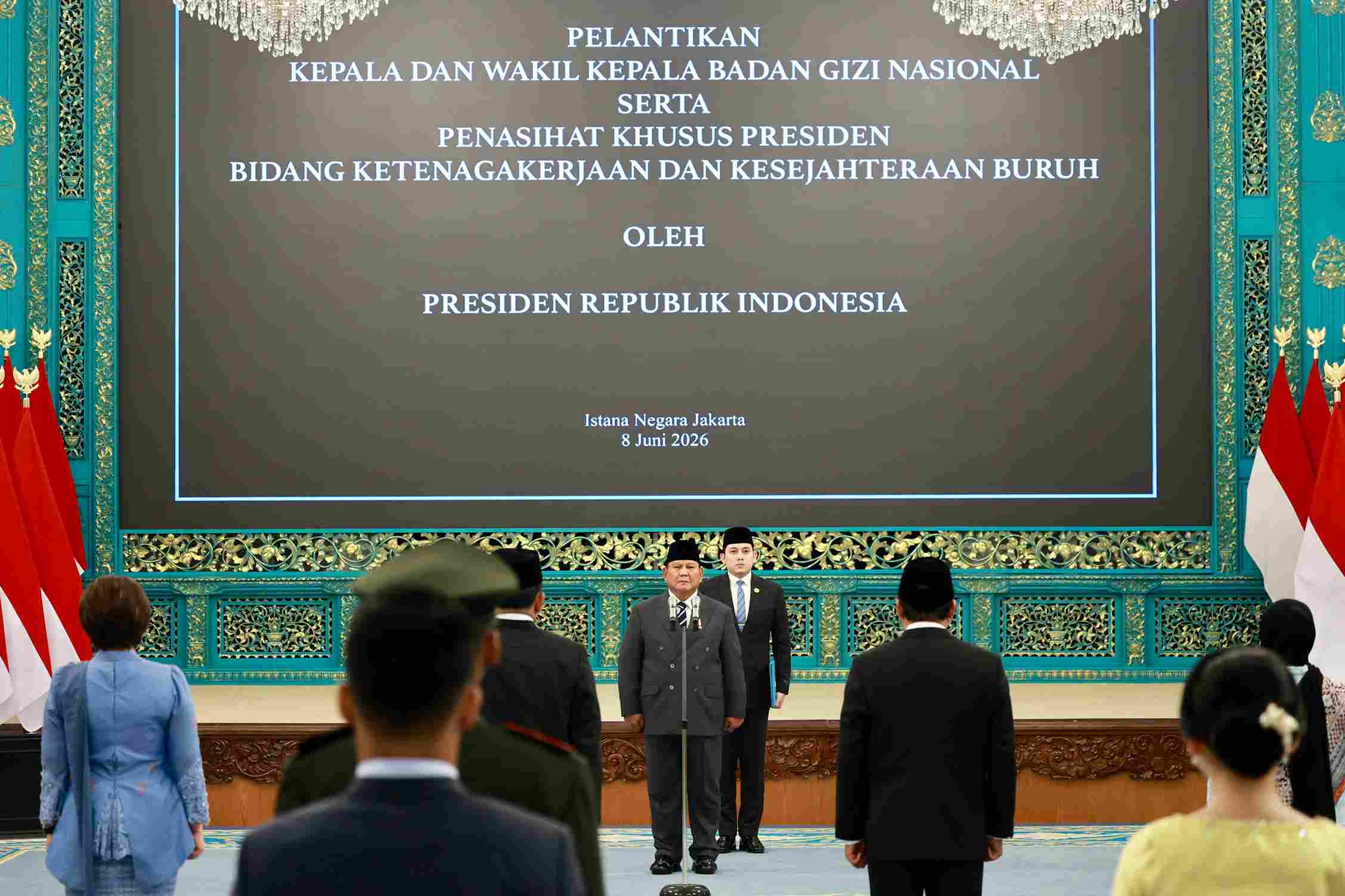 Prabowo Lantik Nanik S Deyang Jadi Kepala BGN dan Said Iqbal Sebagai Penasihat Khusus Presiden Bidang Ketenagakerjaan