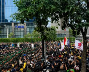 Demo Mahasiswa di Bundaran HI Bertajuk Indonesia Bangkrut, Ini Lima Tuntutan BEM UI