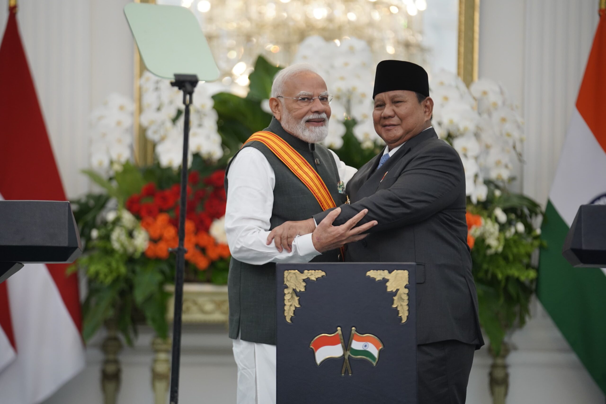 Prabowo Beri Penghargaan Tertinggi untuk PM India Narendra Modi