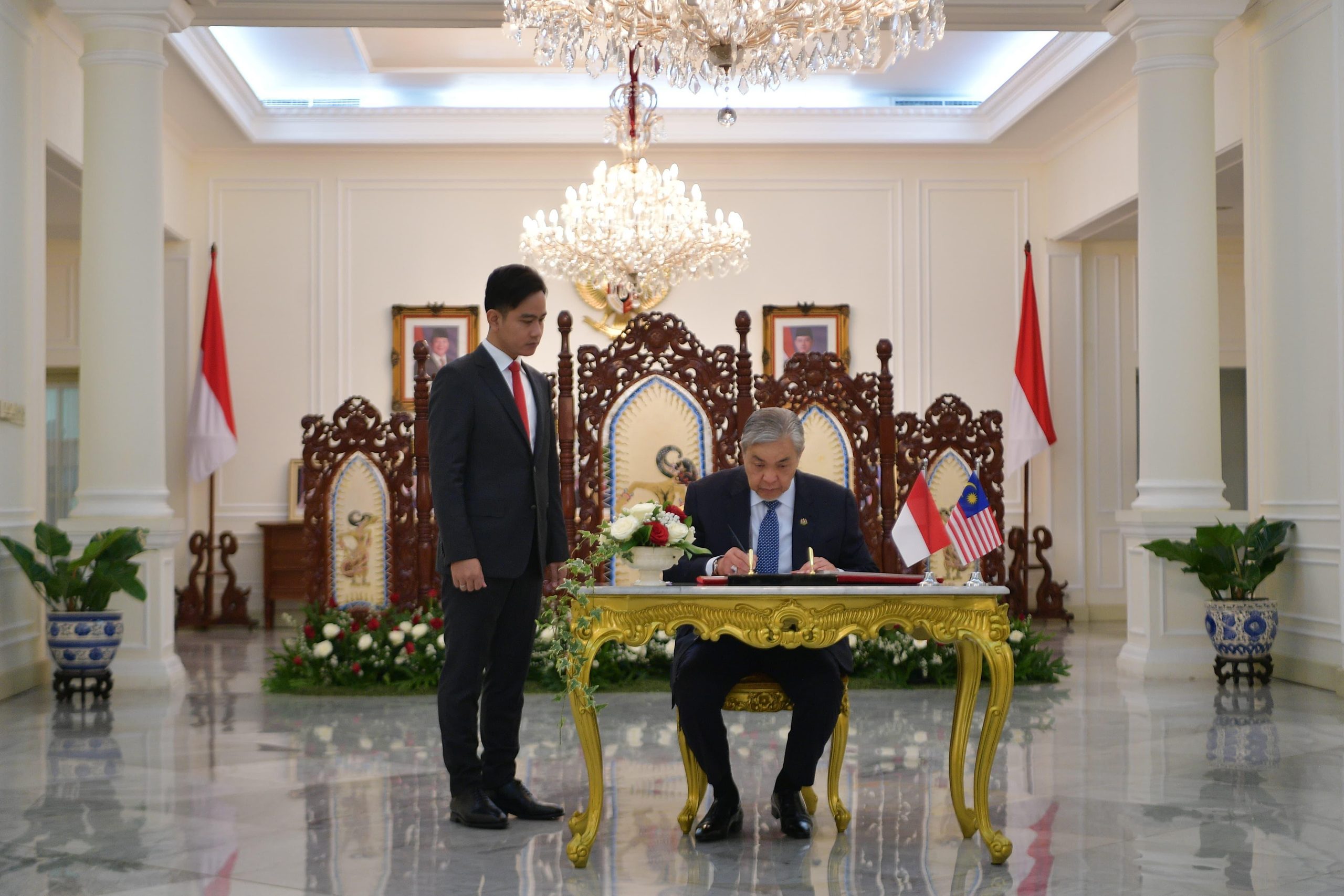 Gibran Sambut Kunjungan Kedua Wakil PM Malaysia, Sampaikan Salam Hangat dari Prabowo