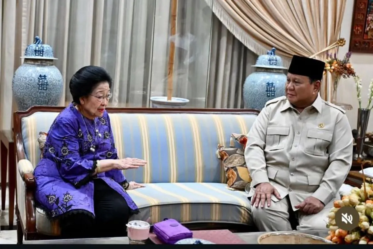 Prabowo Bertemu Megawati, Sampaikan Dukacita Atas Wafatnya Guruh Soekarnoputra